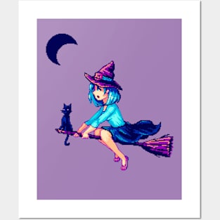 Pixel Witch's First Flight Posters and Art